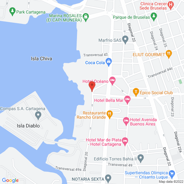 Map of Parqueo Caribe