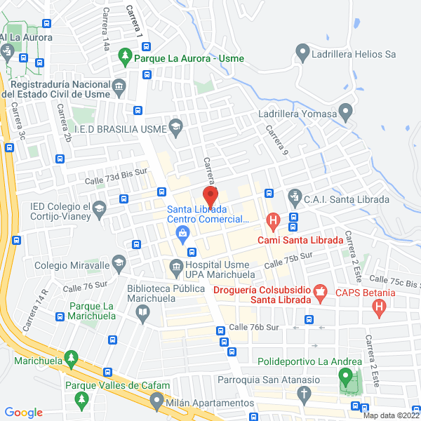 Mapa de Panadería Ricos Pan