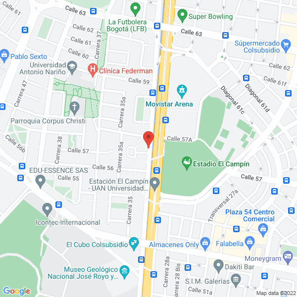 Mapa de Panadería Y Pastelería Fenix