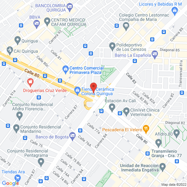 Mapa de Panadería Y Pastelería La Espiga De Oro