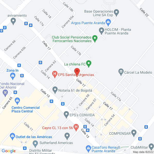 Mapa de Perforex S.A.