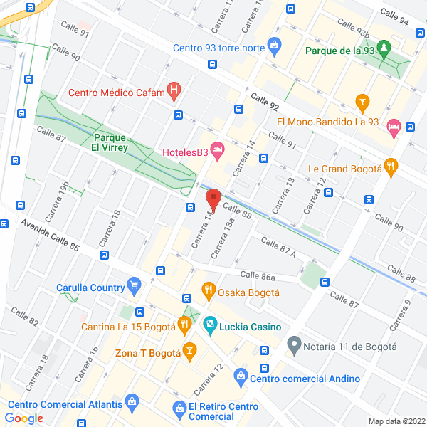 Mapa de Radproct Ltda