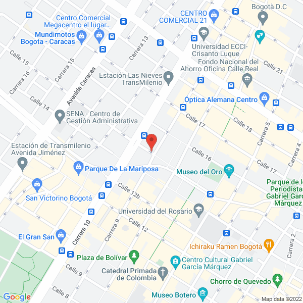 Mapa de Papelería Colombia Ltda.
