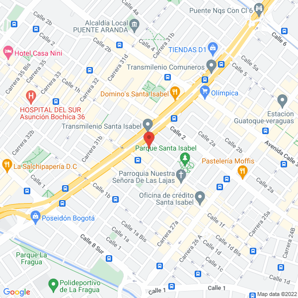 Mapa de Pidco De Colombia