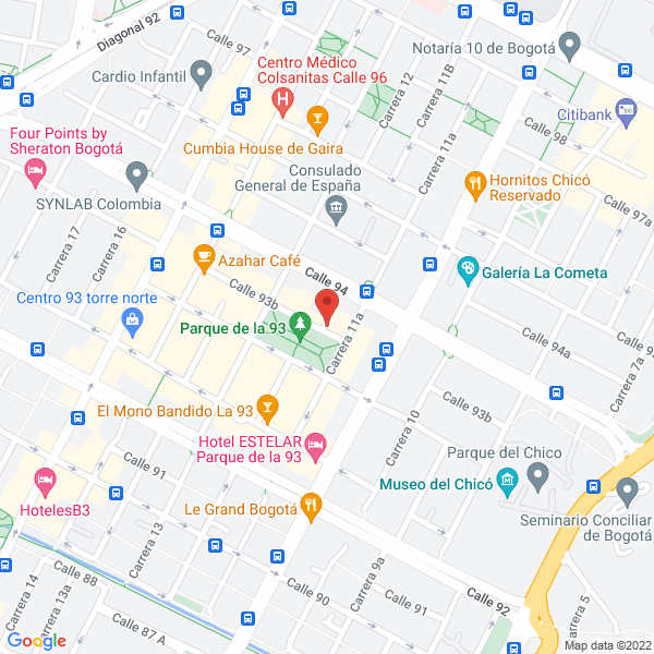 Mapa de Punto Franco Consulting S.A.S.