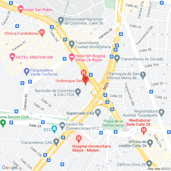 Mapa de Abadía Dorado In Club