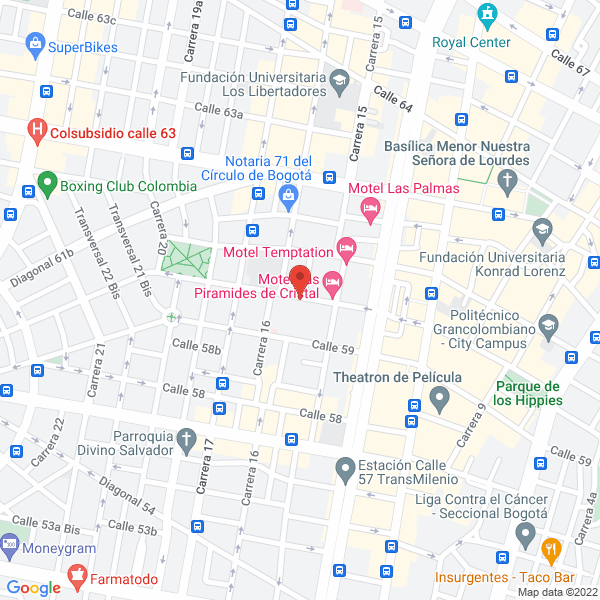 Mapa de A & A Interamericana E.U.