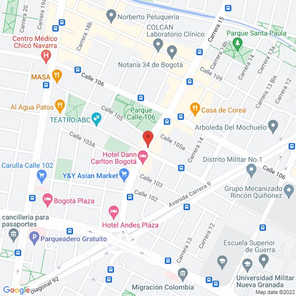 Mapa de A & W González S.A.S.