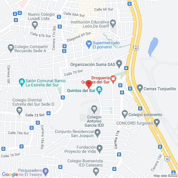 Mapa de A E Ingeniería Eléctrica Y Comunicaciones S.A.S.