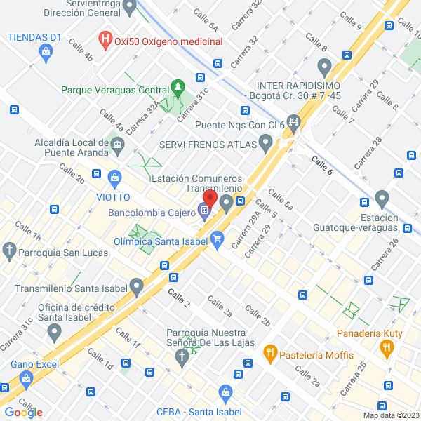 Mapa de A R G Impresos S.A.S.