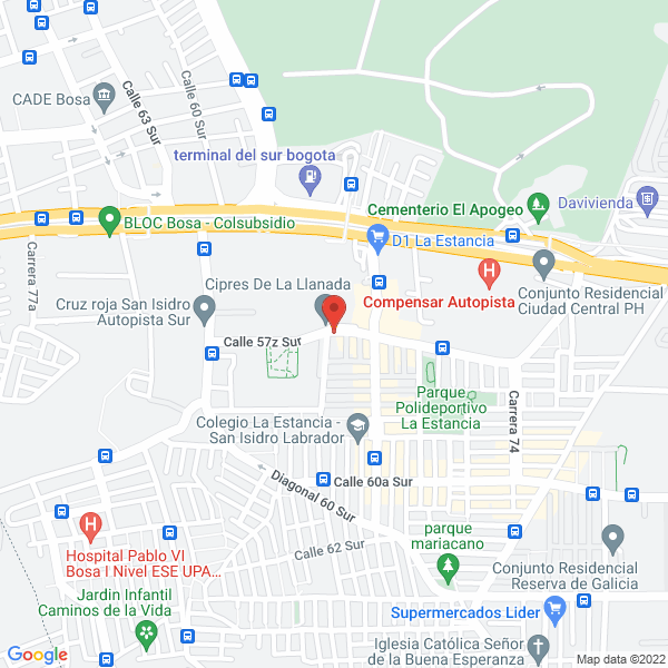 Mapa de A Y G Multiservicios S.A.S.