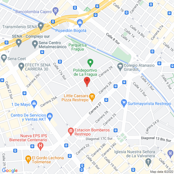 Mapa de A. & E. Rollos Y Formas Ltda