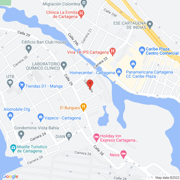 Map of A & M Impresores