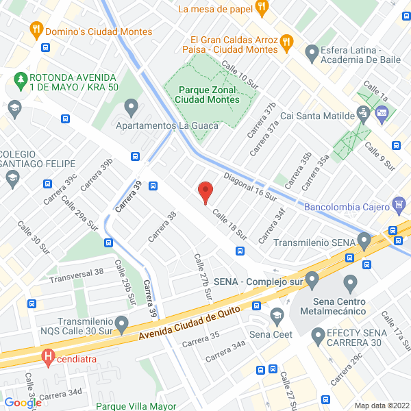 Mapa de A Interredes S.A.S.
