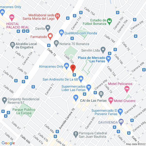 Mapa de A Y M Asesores Ltda