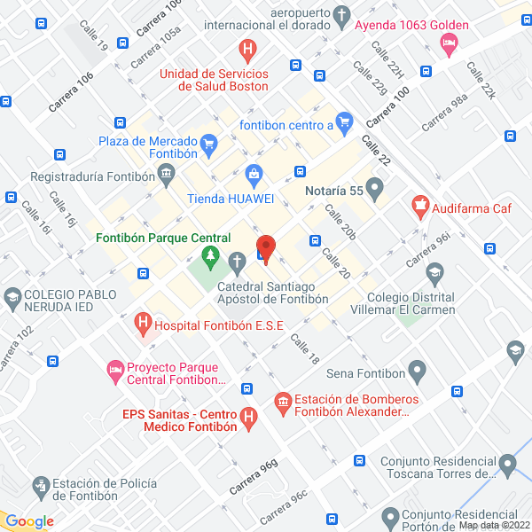 Mapa de Magia Latina Fontibón