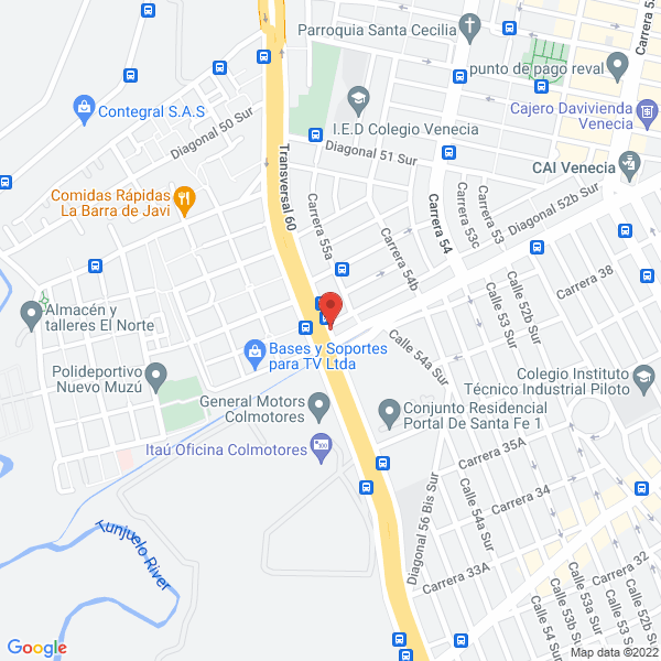Mapa de Abcercol Ltda.
