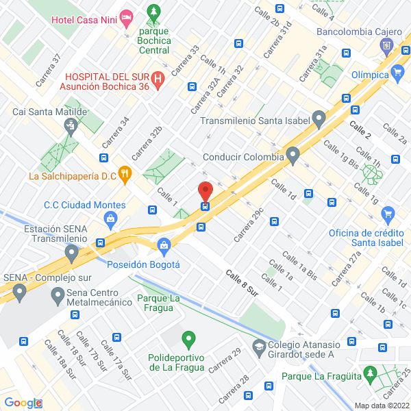 Mapa de Absolut Eventos Y Recepciones Ltda