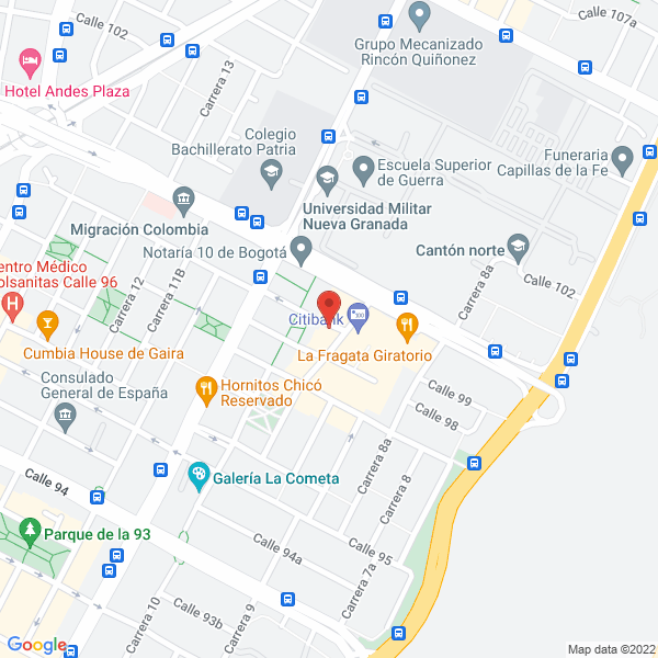 Mapa de Ac Little Network Colombia