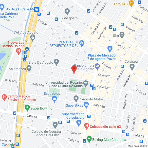 Mapa de Acabados A Domicilio Bogotá