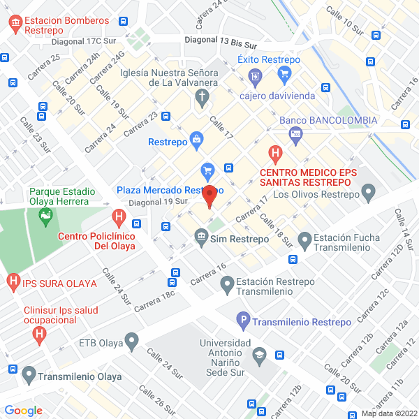 Mapa de Academia Escuela De Diseño Y Modas Nerva