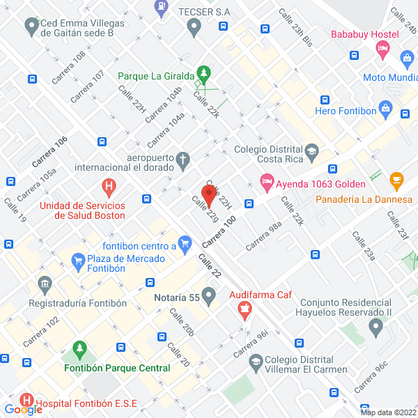 Mapa de Acolchados Y Espumas De La Sabana S.A.S.