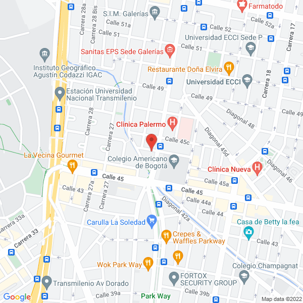 Mapa de Acys Apoyo Terapéutico Integral Eu