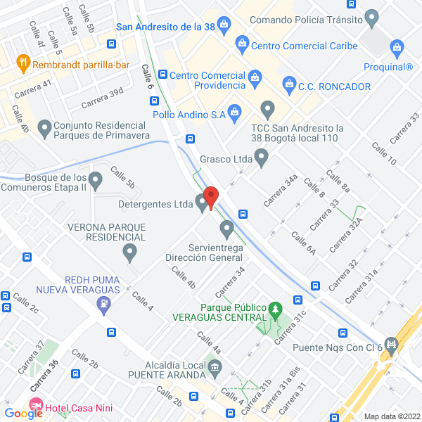 Mapa de Aemsa Servicios Metalmecánicos