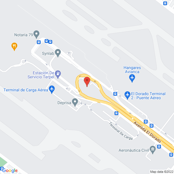 Mapa de Aerosucre S.A