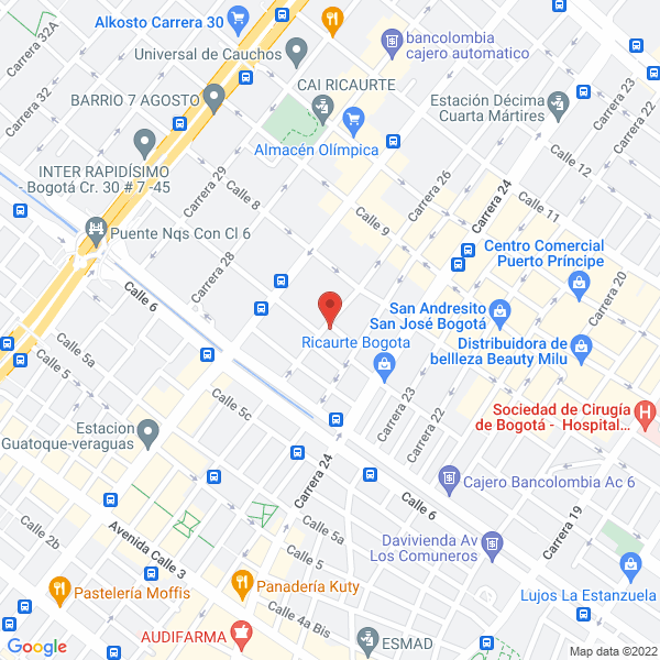 Mapa de Acoples De Colombia Ltda