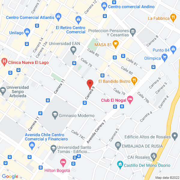 Mapa de Acosta & Asociados Abogados S.A.S.