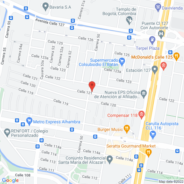 Mapa de Acuarelasgarden Jardin Infantil