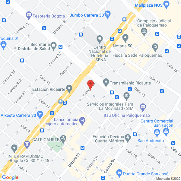 Mapa de Adesystem Ingeniería Ltda