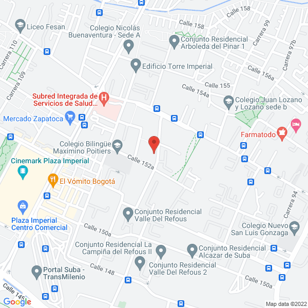 Mapa de Adminsitracion Y Servicios Generales Metropol Ltda.