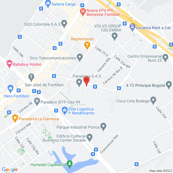 Mapa de Adualog S.A.S.