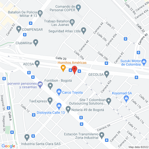 Mapa de Acuatecnica S.A.S.