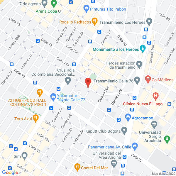 Mapa de Admejores S.A.S.