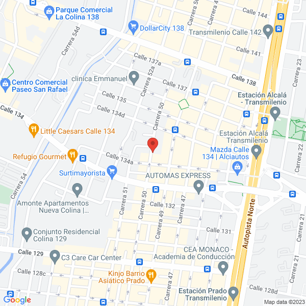 Mapa de Auto Centro Motores Computarizados S.A.S.
