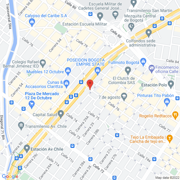 Mapa de Administradora De Servicios Casas Castillo Ltda