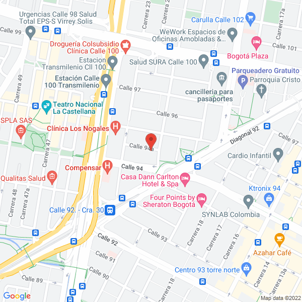 Mapa de Aesthetic Clinical Center