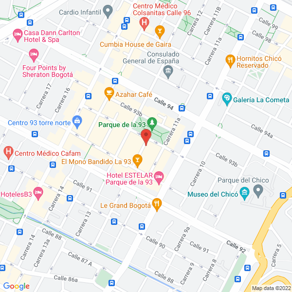 Mapa de Trafalgar Tours Ltda.