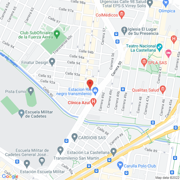 Mapa de Arboles Y Zonas Verdes S.A.S.