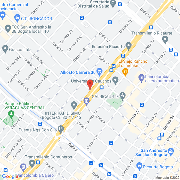 Mapa de Almacenes Ratorcol Ltda.