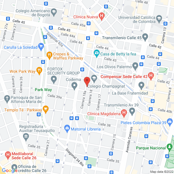 Mapa de Arquitectos Restauradores S.A.S.