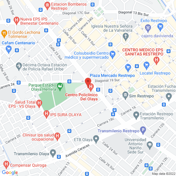 Mapa de Audiosur