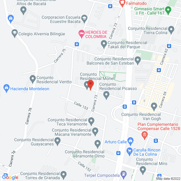 Mapa de Aupro S.A.S.