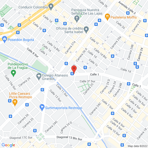Mapa de Auto Celeste Ltda.