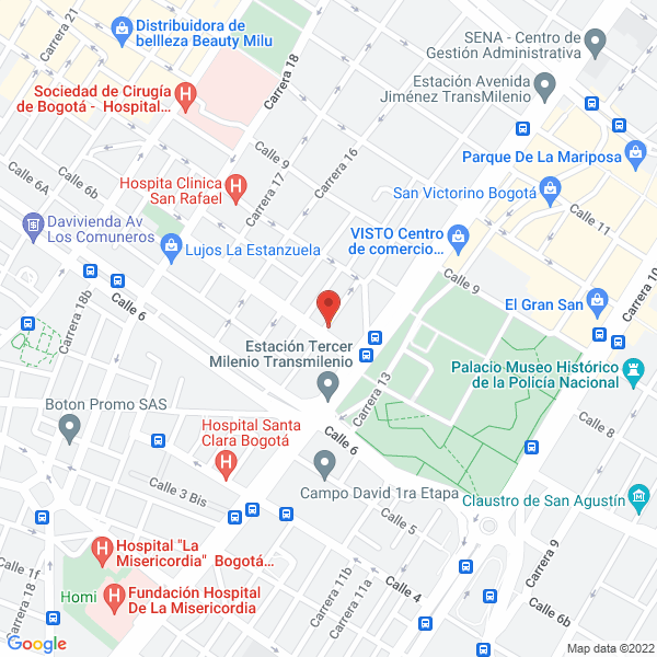 Mapa de Auto Partes De La 15