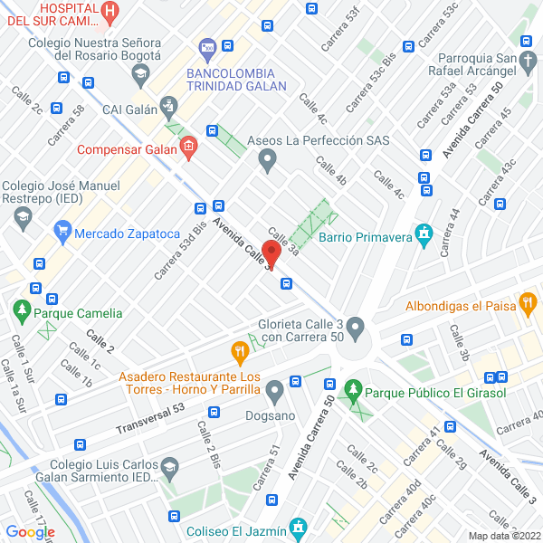 Mapa de Artecom Impresores Ltda.