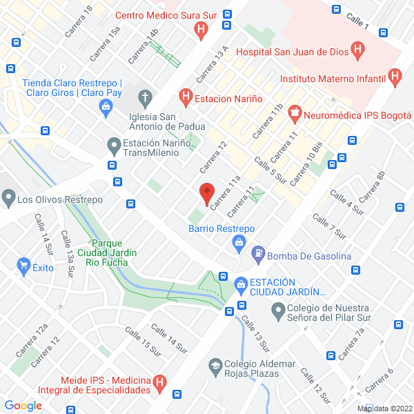 Mapa de Artur Peluqueria & Estetica S.A.S.